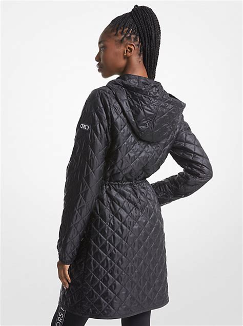 michael kors anorak mens|Quilted Satin Ciré Hooded Anorak .